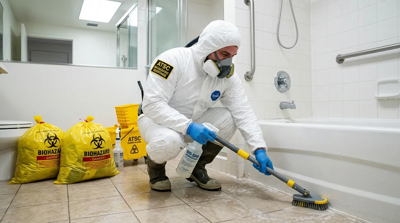 Decontamination equipment deployed for Blood Cleanup in Cheshire